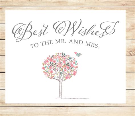 printable  wishes wedding card instant  card