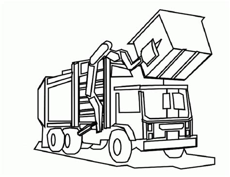 garbage truck coloring pages coloring home