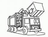 Coloring Garbage Pages Truck Popular sketch template