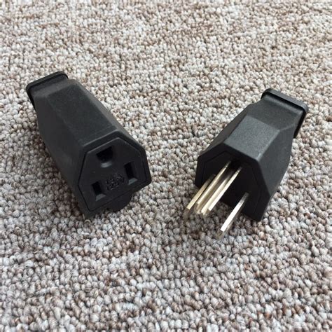 pcs yt american standard plug socket  pin mains leads electric contact   ul