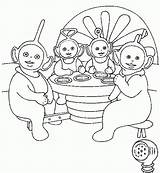 Teletubbies Coloring Pages Kids Printable sketch template