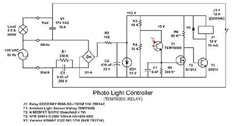 wiring diagram  light  sensor wiring diagram gallery
