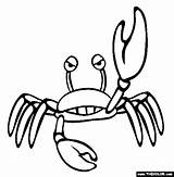 Crab Coloring Pages Sea Color Animals Angry Life Animal Printable Cartoon Funny Kids Thecolor Crustacean Creature Delicious Hermit sketch template