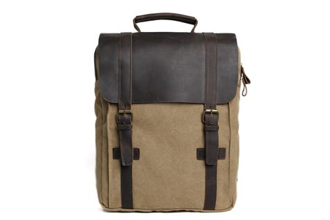 moshileatherbag handmade leather bag manufacturer leather canvas backpack laptop bag