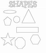 Coloring Shape Shapes Pages sketch template