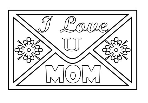 coloring pages love  mom coloringpages