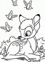 Bambi Deer sketch template