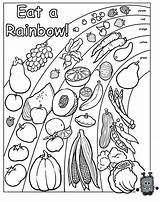 Coloring Pages Healthy Food Health Kids Eat Nutrition Rainbow Preschool Printable Activities Chain Eating Foods Habits Learning Worksheets Color Sheets sketch template