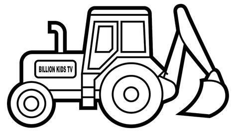 important digger colouring pages   draw excavator truck coloring