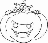Halloween Pumpkin Coloring Pages Printable Color Kids Face Pumpkins Cat Printables Crazy Print Angry Scary Little Comments Jpeg Note Templates sketch template
