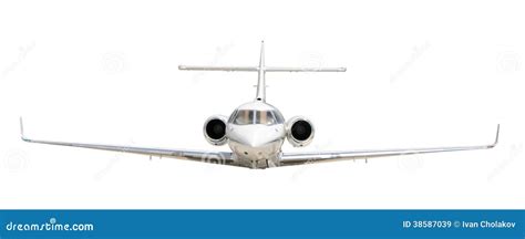 corporate jet isolated  white