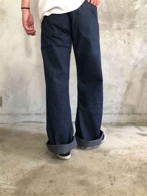 ってるのも 【vintage】us navy 巻きパンツ 40´s ネイビー セーラー れにくい