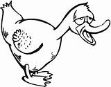 Tired Coloring Duck Pages Duckling Feel Clipart sketch template