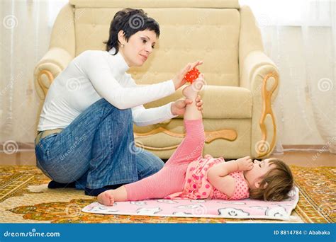 mother  daughter massage stock photo image  relaxation life