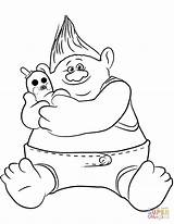 Trolls Coloring Pages Movie Troll Biggie Smidge Mr Printable Print Cartoon Color Kids Colouring Doll Book Holiday Poppy Disney Supercoloring sketch template