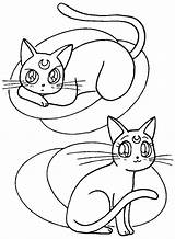 Moon Sailor Coloring Pages Luna Cat Sleeping Silor Saturn Artemis Popular Chibi Library Getdrawings Sheets Ministerofbeans Choose Board Bookmark Title sketch template