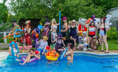 summer lives forever in the pool party cosplay gallery league of legends