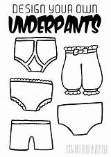 Underpants Underpant Zombie Craft Eyfs sketch template