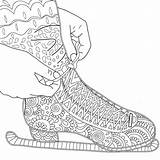 Coloring Pages Skating Figure Printable Zentangle Book Adult Asteroid Kind Mac Ice Colouring Skate Adults Sandals Getcolorings Drawing Etsy Cheese sketch template