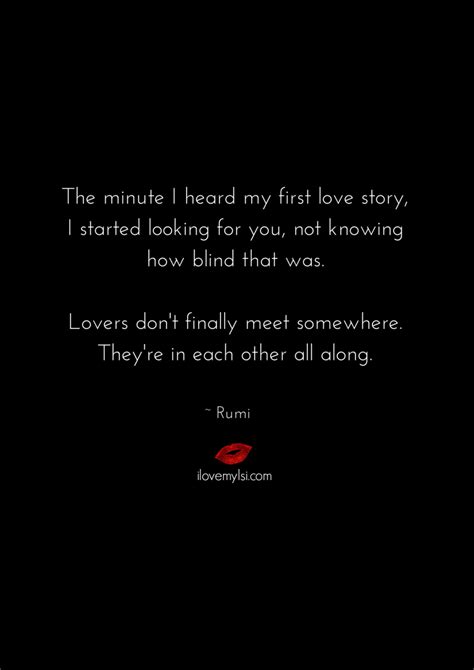 Lovers Are In Each Other All Along First Love Story Love Words