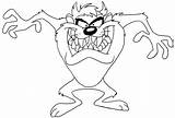 Taz Coloring Pages Devil Looney Tunes Drawing Tazmanian Colouring Printable Mania Cartoon Supercoloring Characters Cartoons Kids Version Print Categories Main sketch template