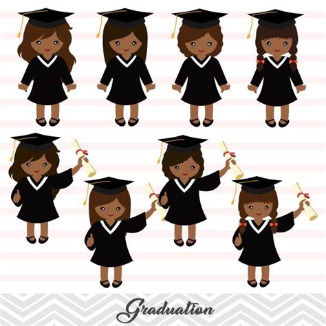 African American Graduation Girls Clip Art Girls Graduate