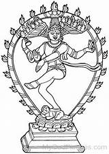 Nataraja Lord Shiva Drawing Vishnu Colouring Pages Mygodpictures Natraj God Hindu Logo Dancing Dance Getdrawings Google Code Au sketch template