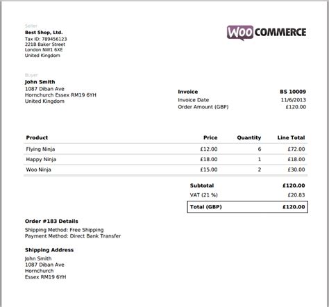 woocommerce  invoices packing slips plugins
