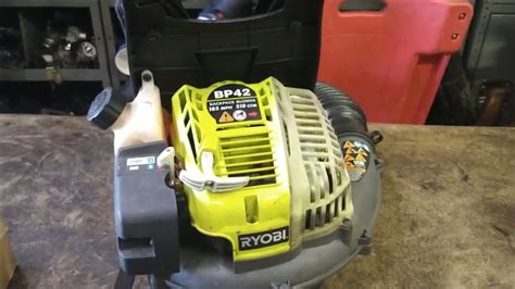 ryobi bp model rya backpack blower carburetor fuel  repair youtube