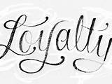 Loyalty Lettering Dribbble sketch template