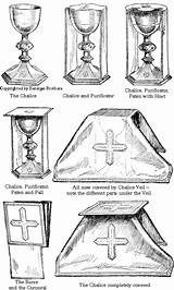 Chalice Altar Linens Vestments Eucharist Worksheet Template Burse Vesting sketch template