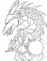 Eragon Saphira Pre04 sketch template