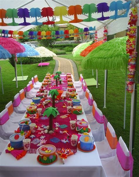 kids luau party ideas  purpletrail tropical birthday
