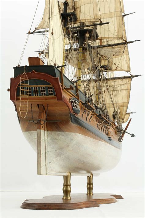 photos ship model english hms bounty of 1784 close up views of details