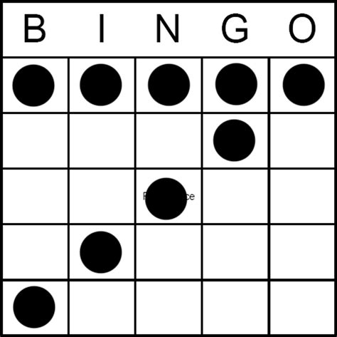 bingo patterns printable
