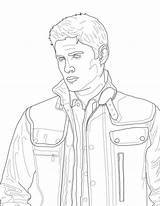 Supernatural Hey Awesome sketch template