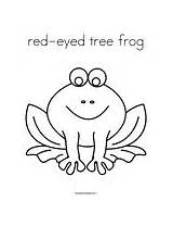 Frog Tree Coloring Eyed Red Template Change Pages sketch template