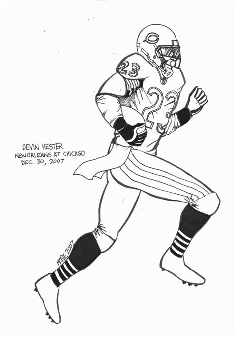 realistic wide receiver football player coloring pages