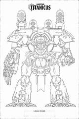 Warlord Warhammer Adeptus Titanicus sketch template