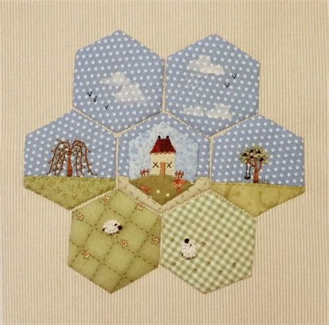 hexagon quilting images  pinterest english paper piecing