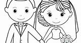 Bride Groom Coloring Pages Printable Getcolorings Getdrawings Colorings Precious Moments Color sketch template