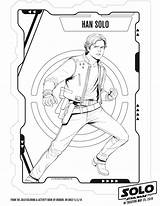 Coloring Wars Star Solo Han Pages Printable Starwars Story sketch template