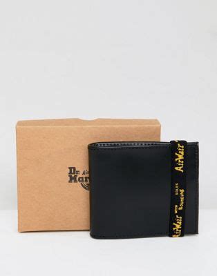 dr martens billfold leather wallet asos