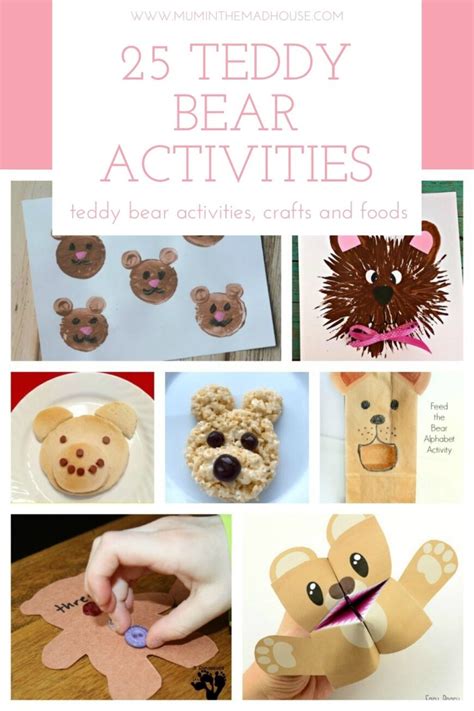 teddy bear themed crafts  activities celebrate national teddy
