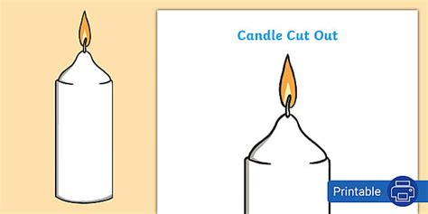 candle template display resources teacher  twinkl