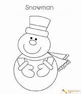 Snowman Coloring Easy Date sketch template