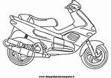 Scooter Coloring Dibujos Coloriages Transporte sketch template