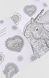 Unicorns Calm Colouring Colour Keep Book sketch template
