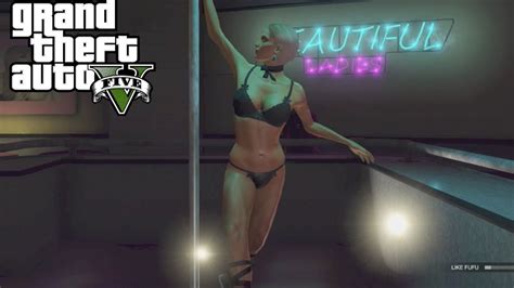 Grand Theft Auto V Strip Club Action Gta V Dancing Strippers Youtube