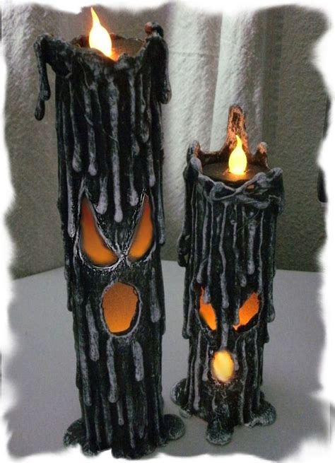 drip candles made from pvc and hot glue with battery